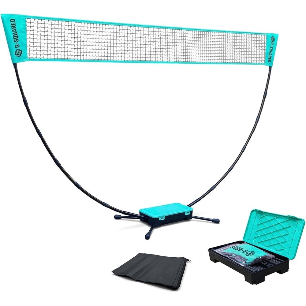 NEW Upgraded Portable Badminton Net Kit Freestanding 5FT Net 60-Second ToolFree